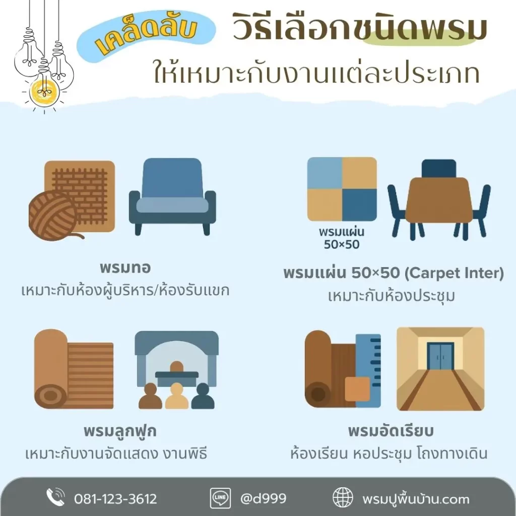 พรมปูพื้นหรูหราทุกโซนในหาดใหญ่ สงขลา ปูโดยทีม D-design ผู้เชี่ยวชาญ