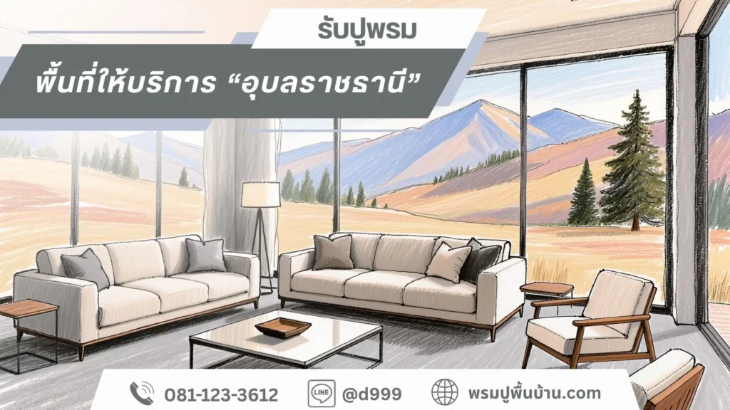 d-design รับปูพรมเมืองอุบลราชธานี บริการโดยทีมช่างผู้เชี่ยวชาญ