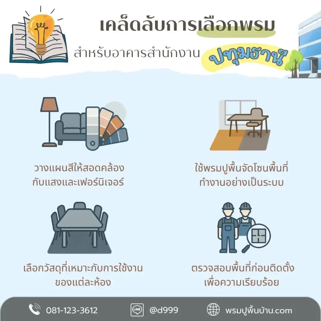 d-design ปทุมธานี ให้คำแนะนำและติดตั้งพรมตามขนาดพื้นที่จริง บริการให้คำแนะนำเรื่องพรมครบวงจร