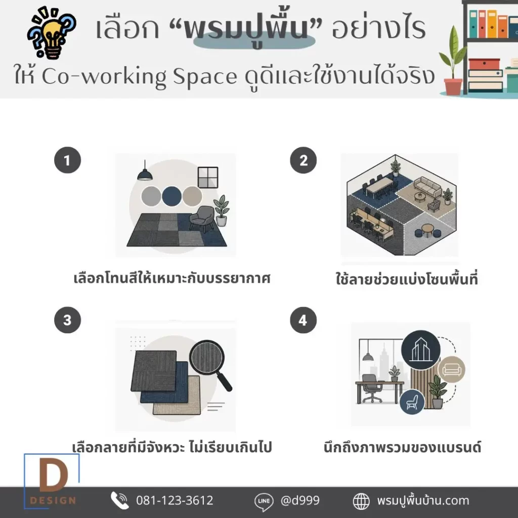 พรมปูพื้นออฟฟิศลายโมเดิร์น เพิ่มมิติให้พื้นที่ทำงาน พร้อมช่างปูพรมมืออาชีพ
